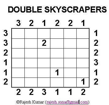 Double Skyscrapers Puzzle: A Logic Innovation Since 2010
