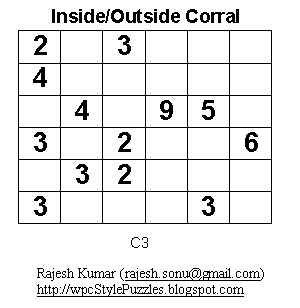 Logic Puzzles: Inside/Outside Corral