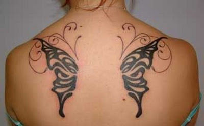 tribal butterfly tattoo designs 