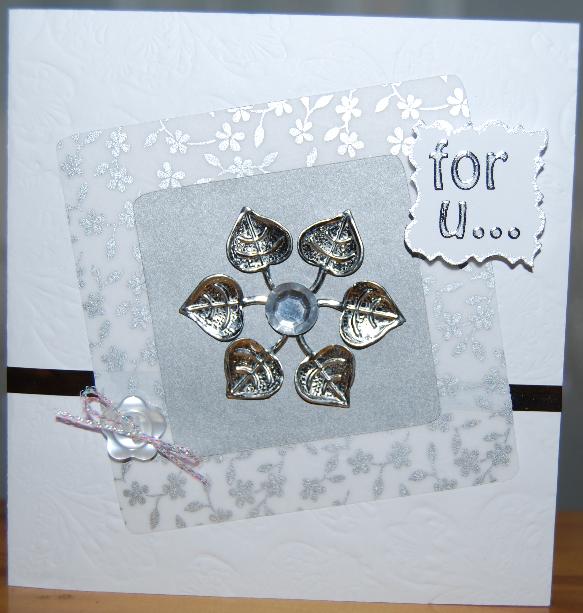 Naturally Me Creations: Silver Dry Embossed Card