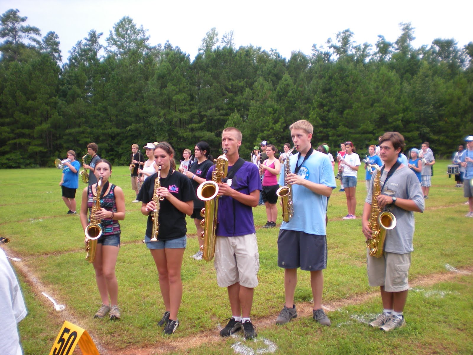 The Northwood High School Marching Charger Band Northwood Marching Charger Band excited about