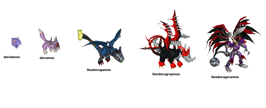 Digimon Extreme: Digimons Capturaveis versao DRO Americano e DRO CH