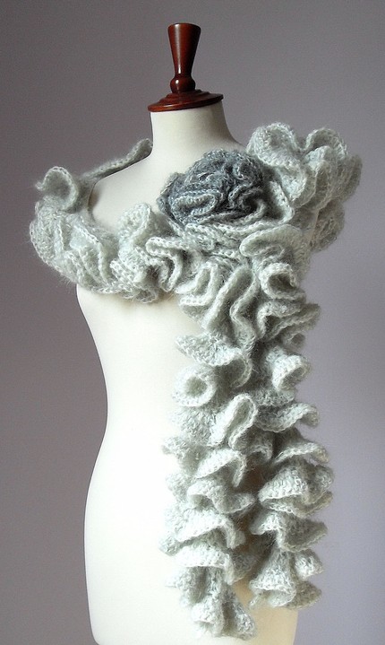 Easy Lace Scarf Knitting Pattern - Free Knitting Patterns from