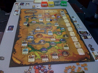 World of Warcraft board game in play