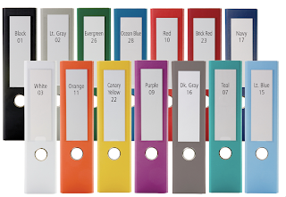 lever arch binders in 14 colors