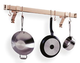 wall-mounted bar pot rack