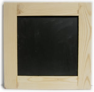 magnetic chalkboard, wood frame