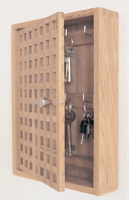 wooden key box