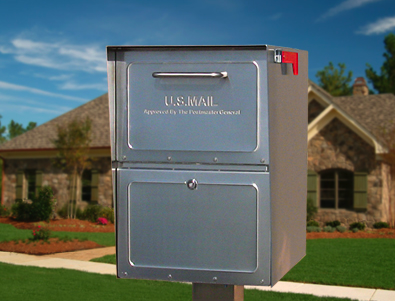 post-mounted locking mailbox