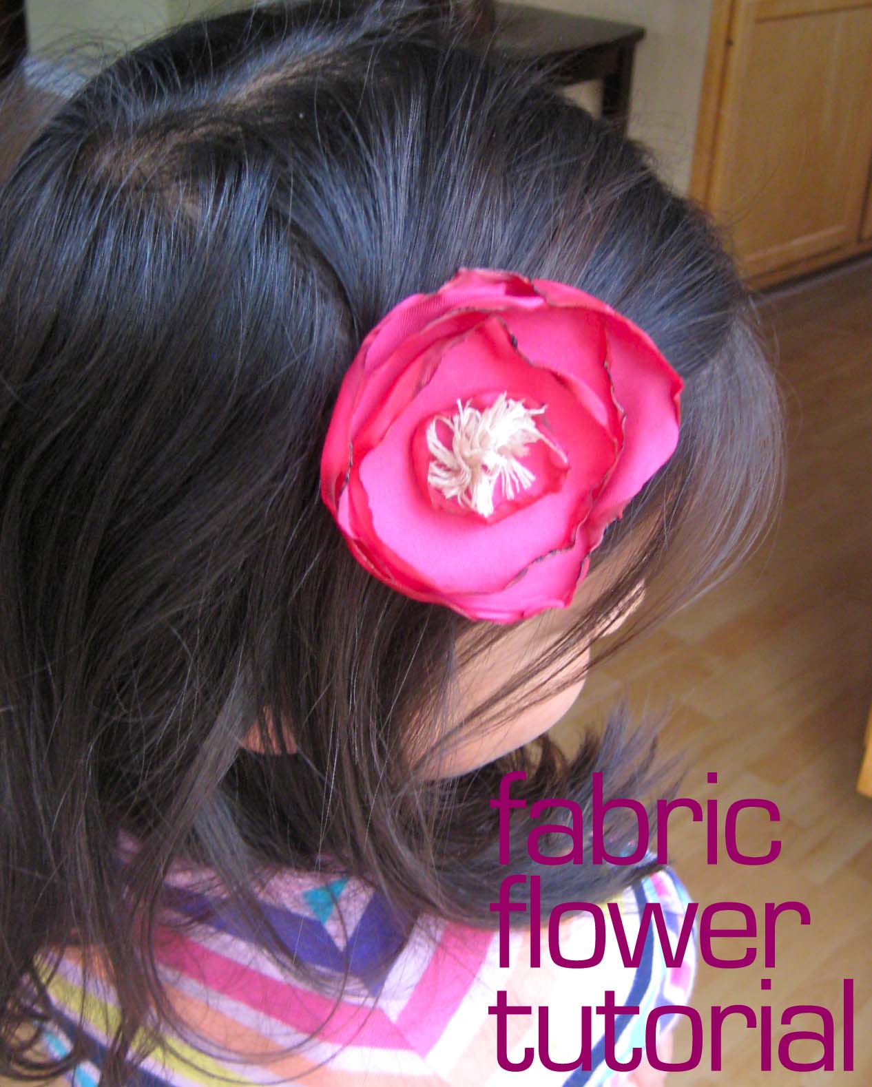 Zaaberry Fabric Flower Tutorial