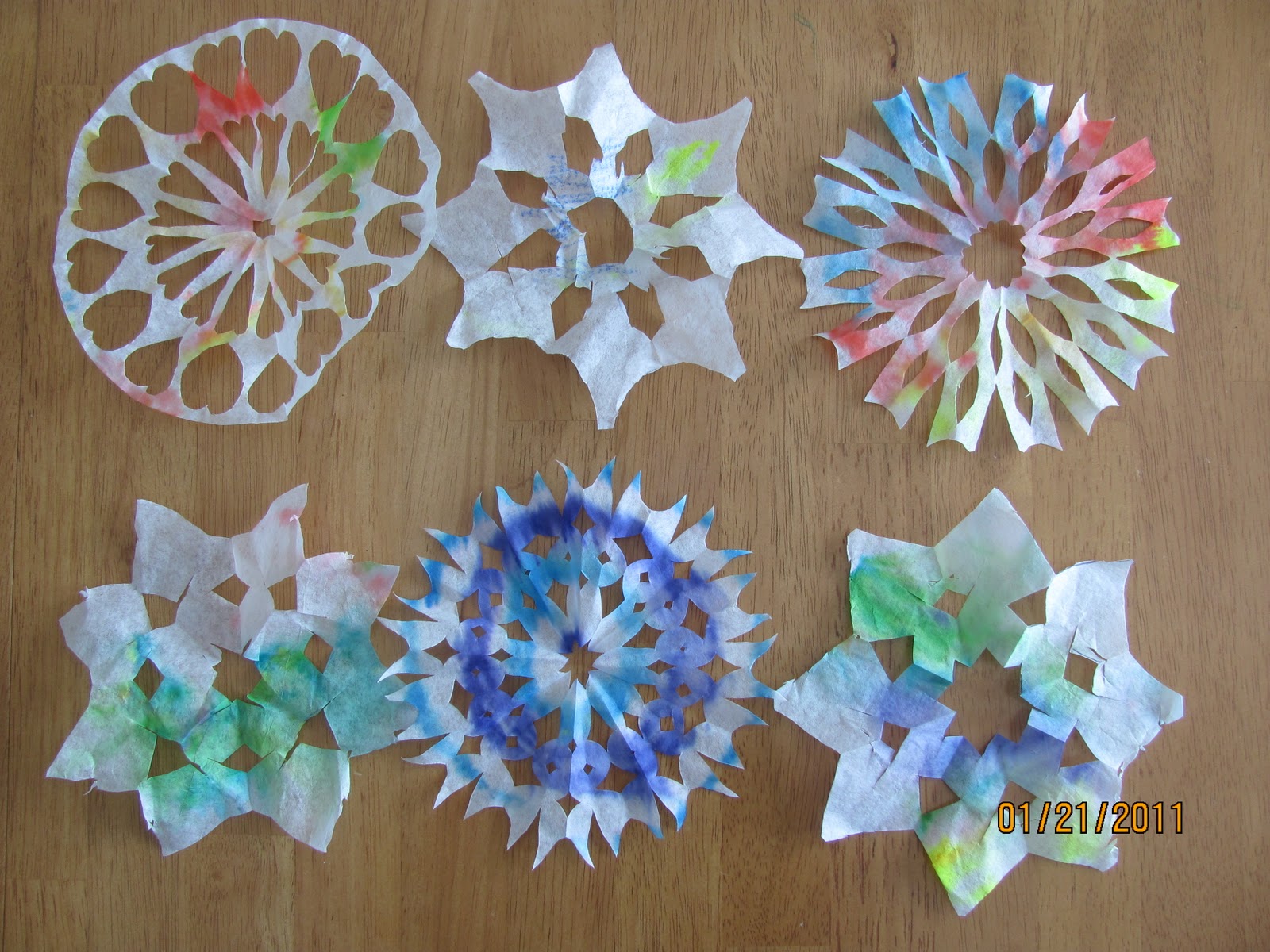 live-learn-love-coffee-filter-snowflakes