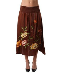 faldas marron