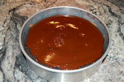 The ingredients you'll need for your Chocolate Glazed Triple Layer Chocolate Cheesecake.