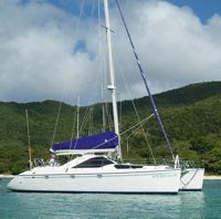 Charter catamaran Amaryllis with ParadiseConnections.com