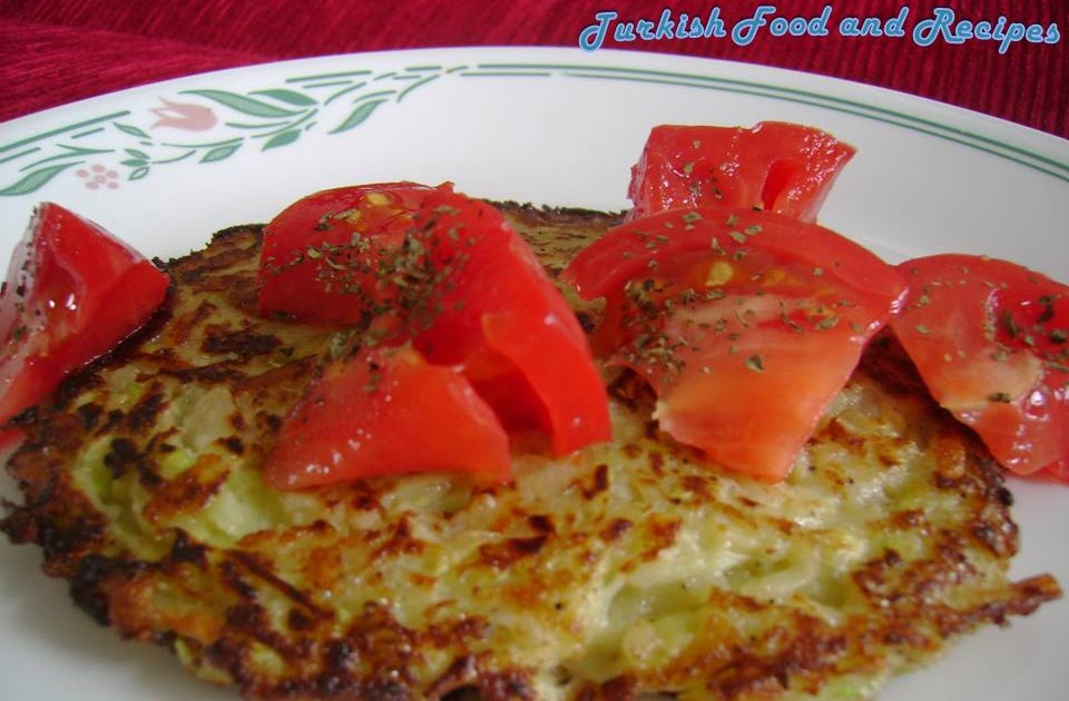 Turkish Food and Recipes: Zucchini-Potato Fritters (Kabak-Patates Mucveri)