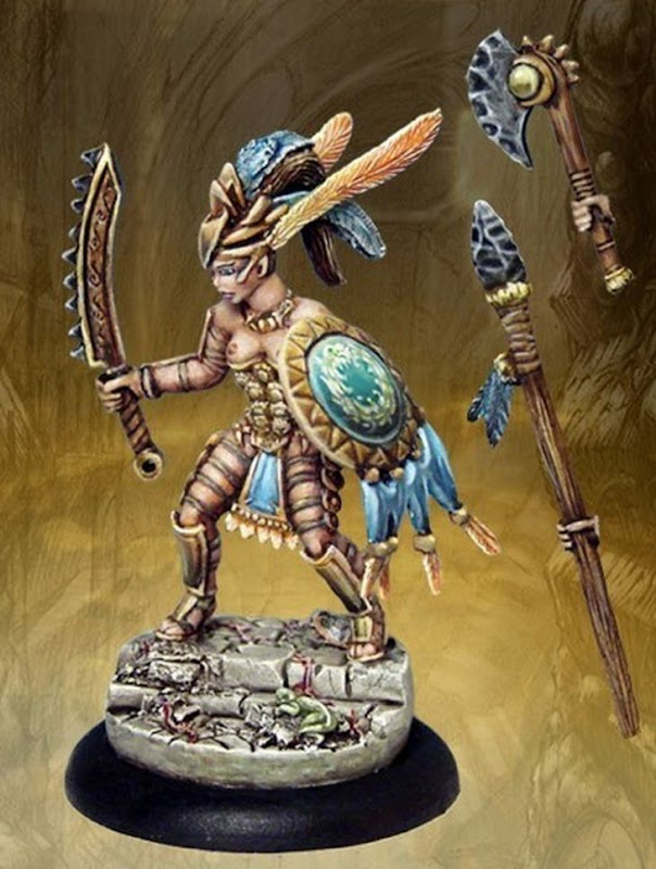 Amazonian Warhammer Army models