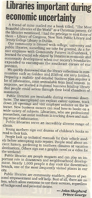 Libraries Important during economic uncertainty