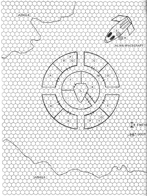 Scenario Map from Heritage's STAR TREK - Adventure Gaming in the Final Frontier