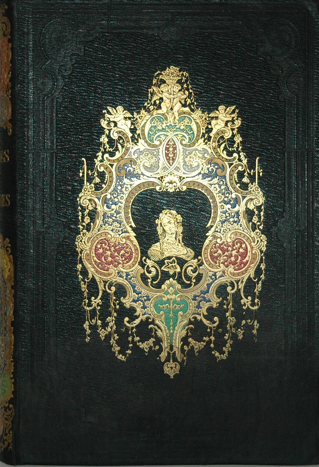 Cartonnage Illustré Romantique "Les Heures De L'Enfance" Par V. Orsini - Superbe état - Livre Ancien