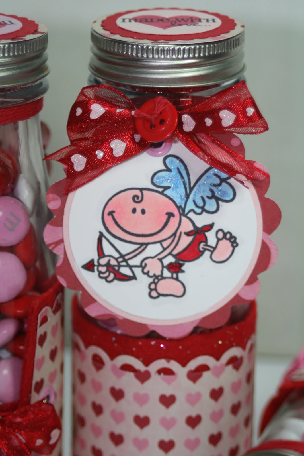 In the Pink, Designs by Cathryn: Valentine Treat Holders & a Card