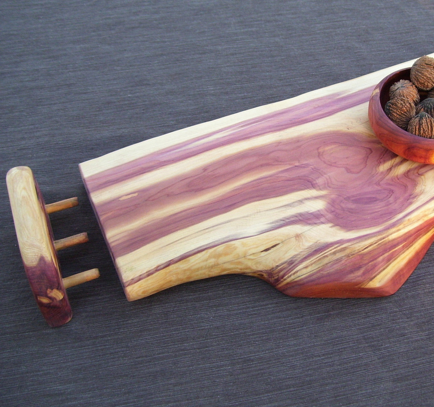 ByDan Woodworks Reversible Eastern Red Cedar Serving Board or Cutting