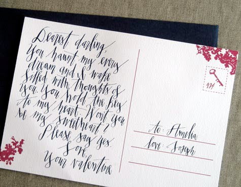 Valentine Cards: Love Letter Cards, A Special Love Letter