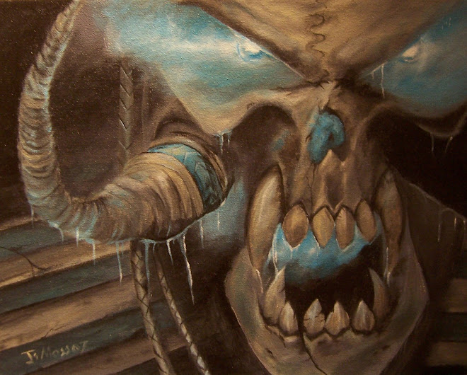 skull  11"x14" (commission)