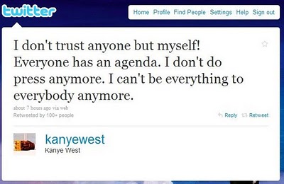 Kanye West tweets...again!