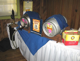 two casks at Magnolias for Clipper City Beer Dinner