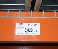 rack capacity label
