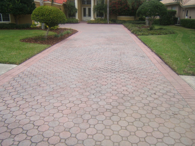 Before Paver Sealing in Cory Lake Isle