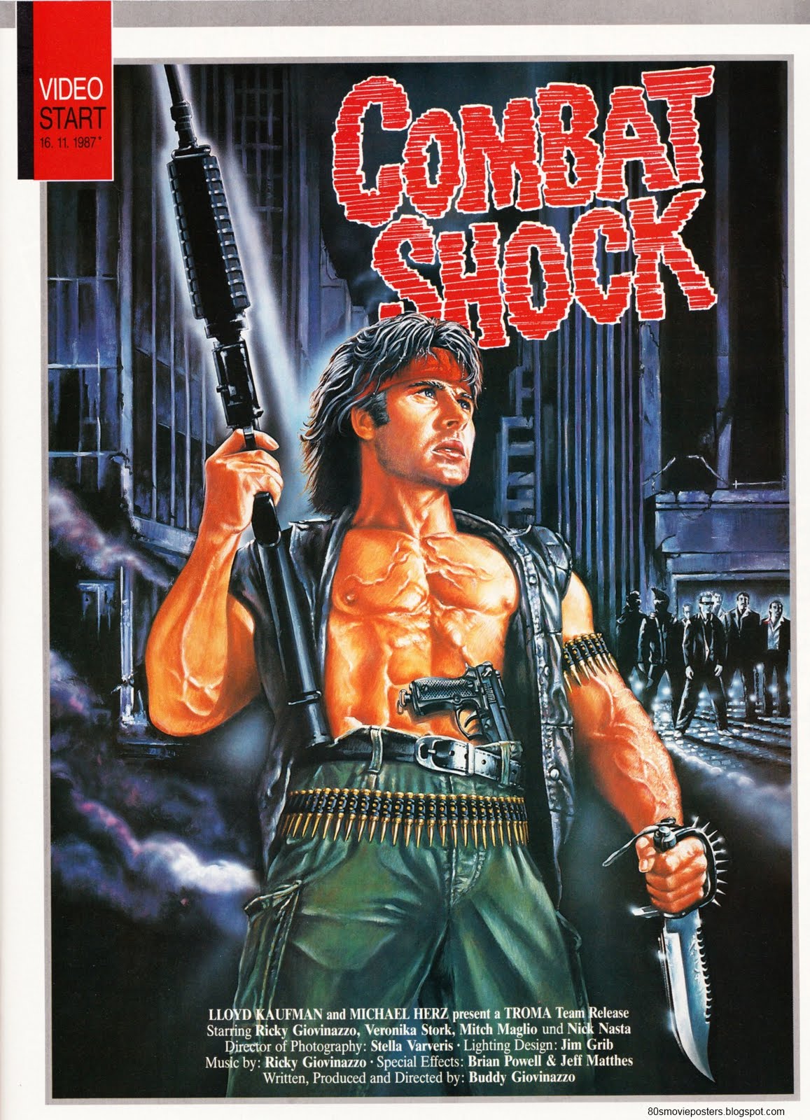Combat shock. ШОК плакат.