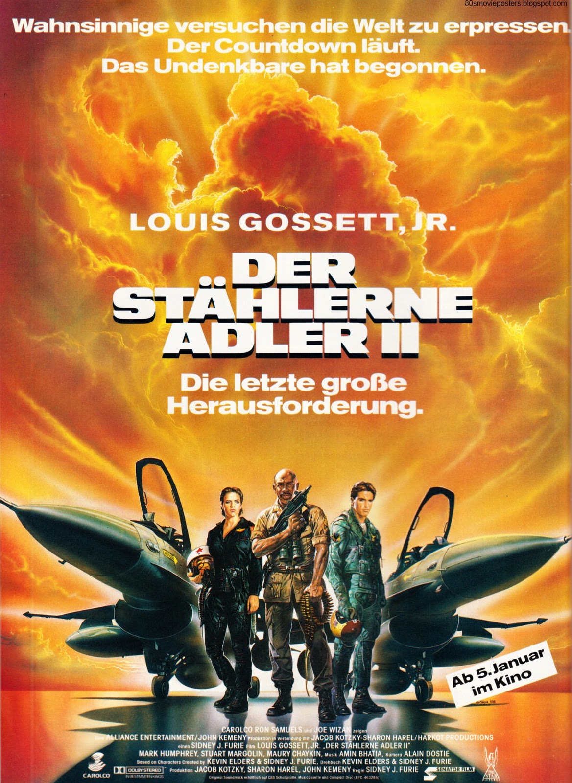 80s Movie Posters Filmplakate der 80er Iron Eagle II aka Der stählerne Adler II (1988)
