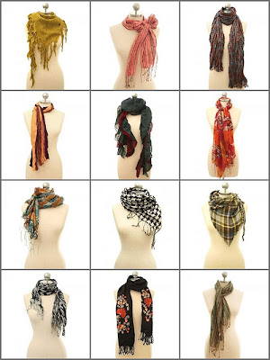 ...The Girly Tomboy...: Scarf Inspiration - How to Tie a Scarf