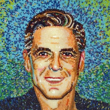 George Clooney Jelly Belly art