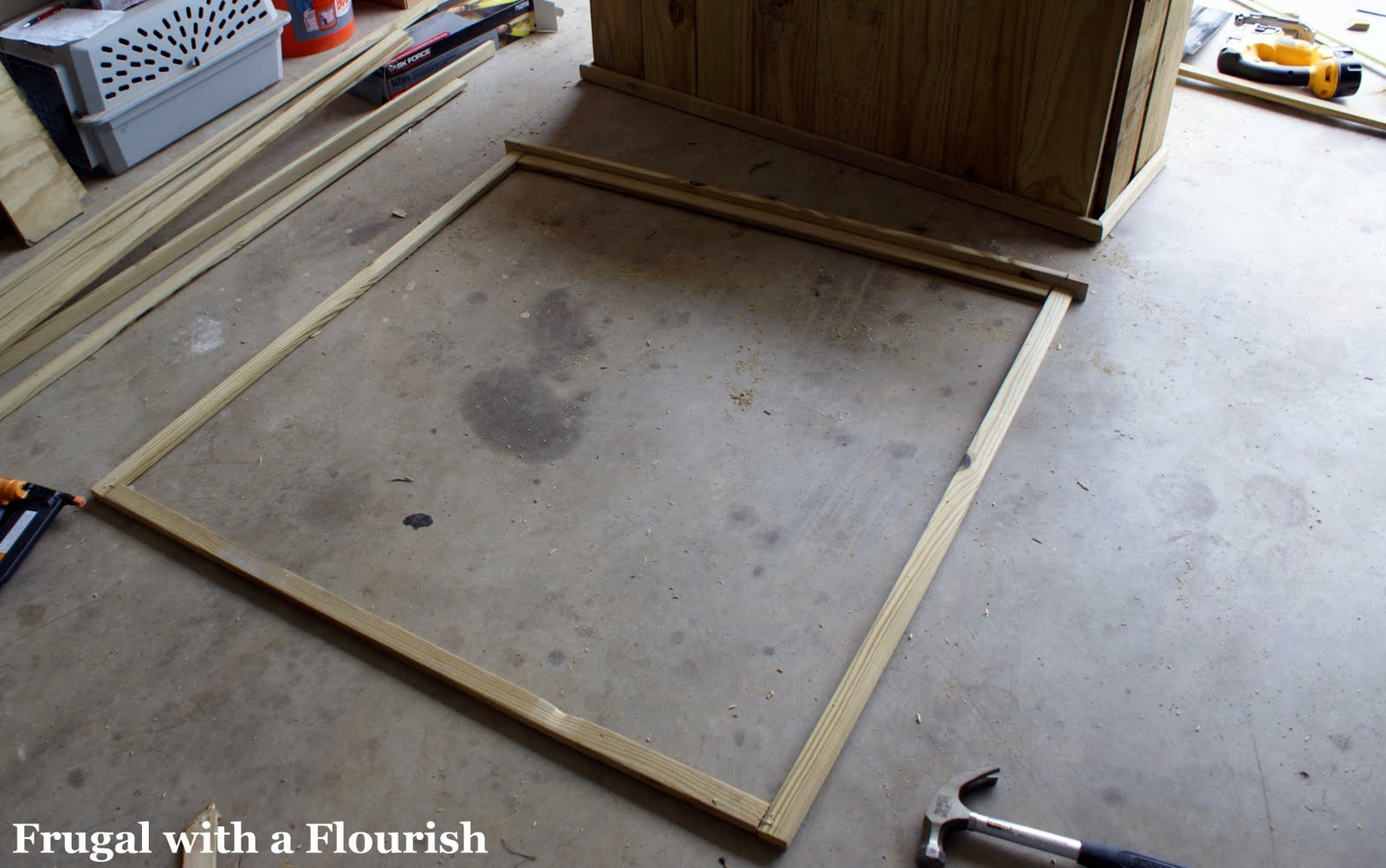 Frugal with a Flourish How to Build A Lattice Planter Box