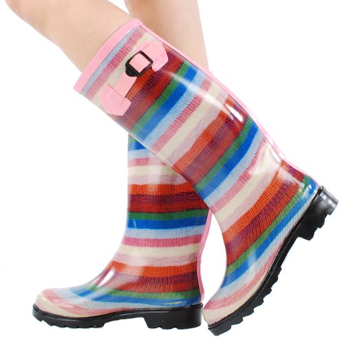 colorful rubber boots