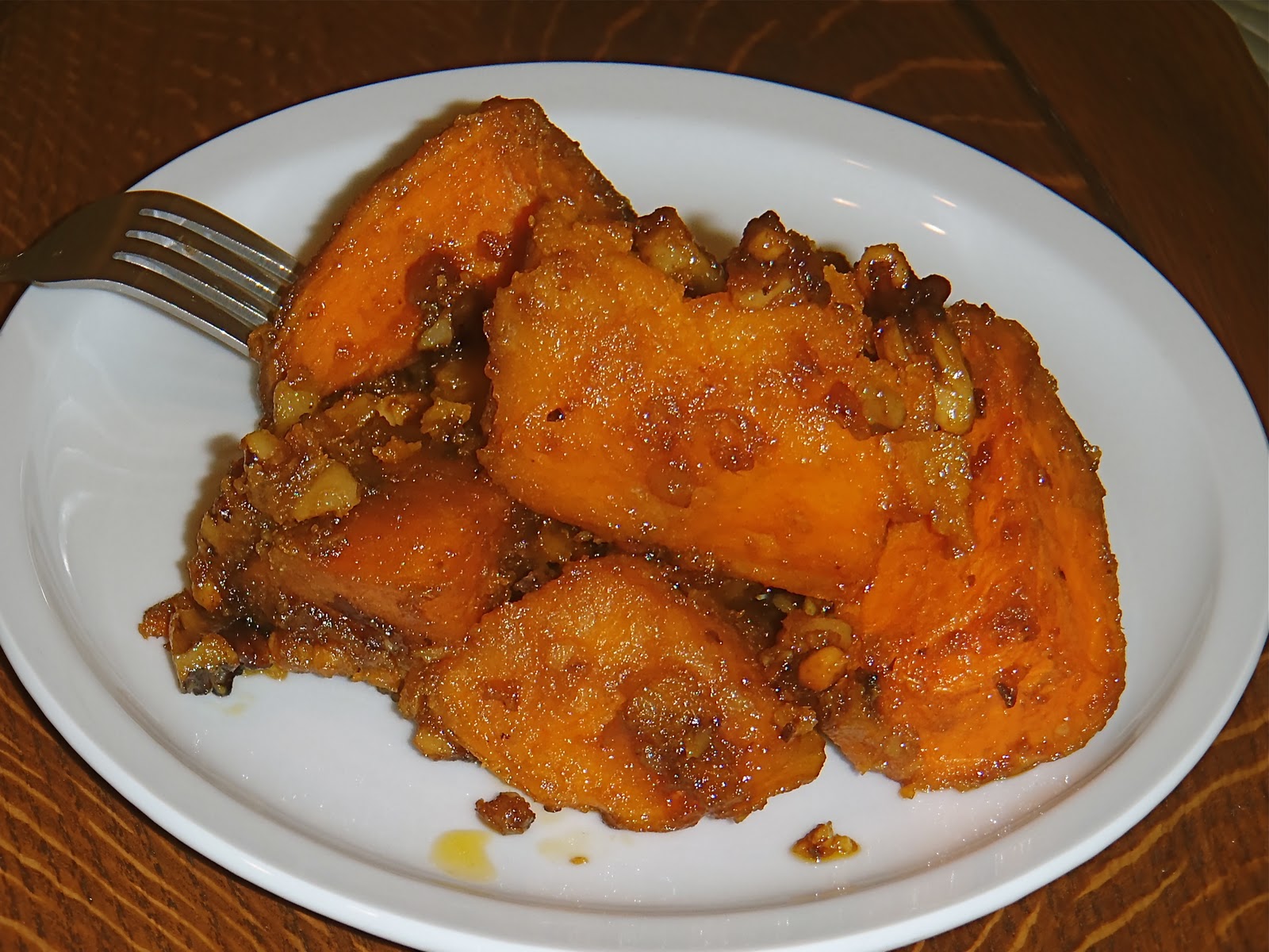 Eat, Enjoy, INDULGE! Roasted Sweet Potatoes with Brown Sugar butter.