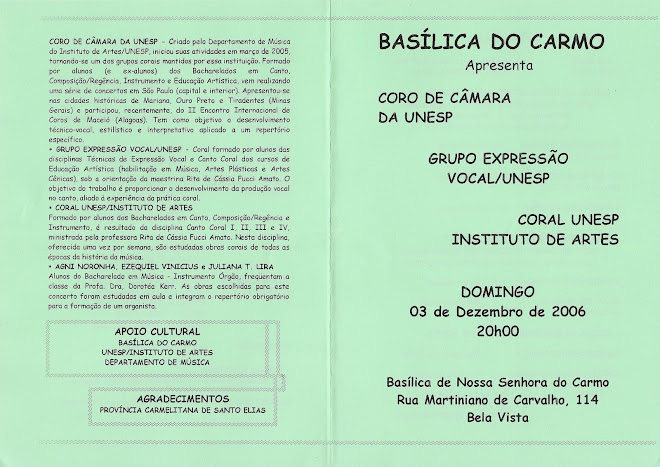Concerto na Basílica do Carmo (fora)