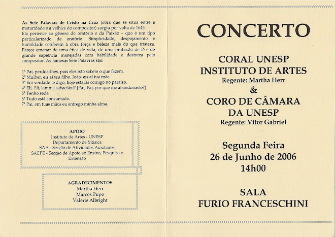 CONCERTO - Sala Fúrio Franceschini