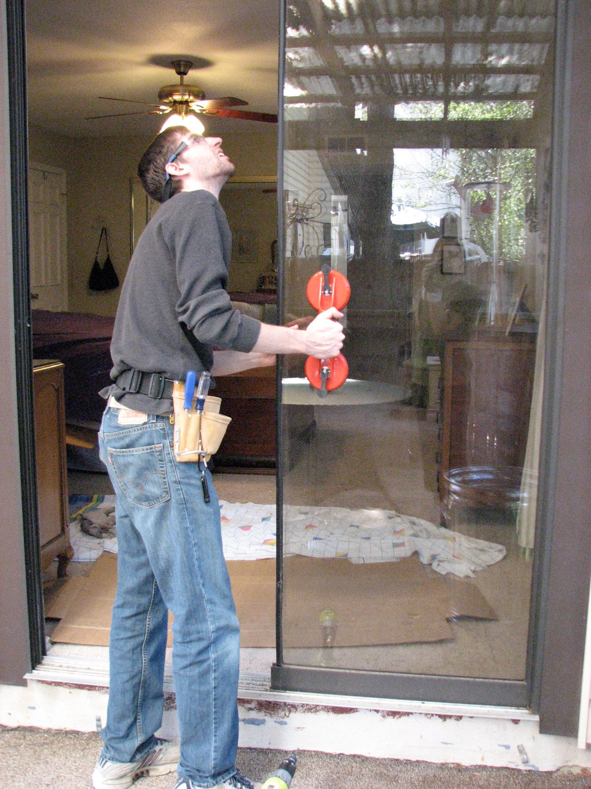 Handy Work Made Easy Replacing Rollers on Sliding Glass Door