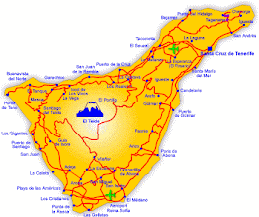 El mapa de Tenerife