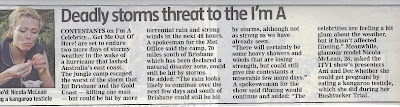 Scan from the London Lite, 18 November 2008