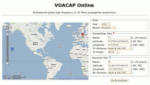 Propagação online-VOACAP