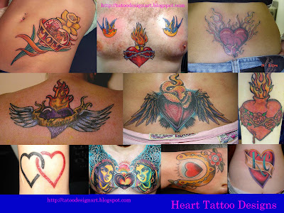 Beautiful Heart Tattoo Designs