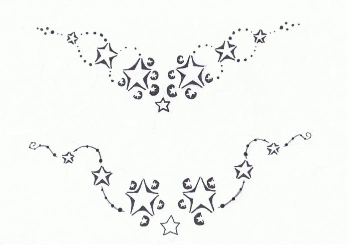 star tattoo designs on back. New Stars fot tattoos - Star Tattoo Design Ideas