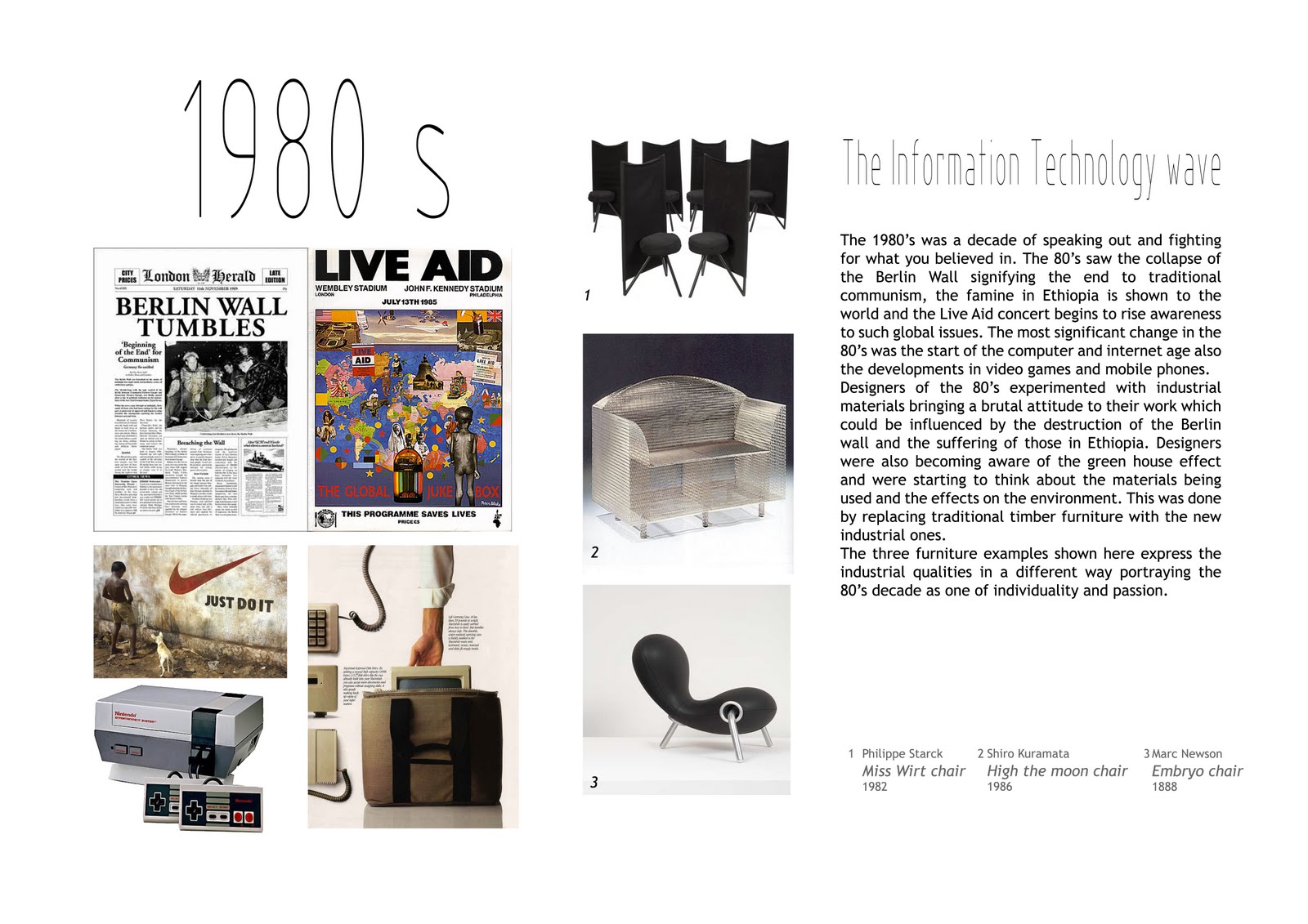 Furniture Design Furniture Decades