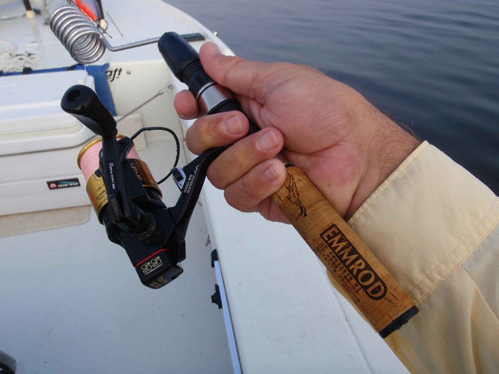 Jeff's Tackle Box Kayak fishing Emmrod spinning rod