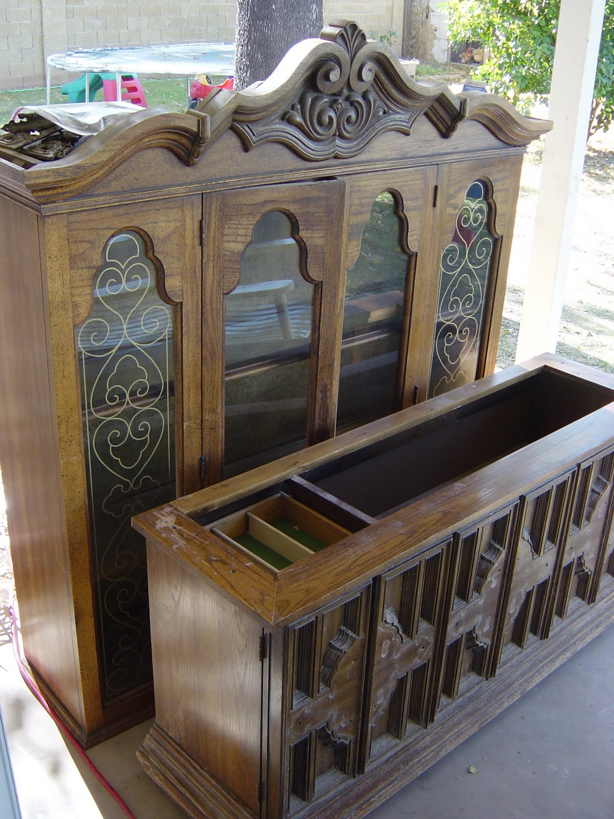 Remodelaholic China Hutch Update; With A Darker Rich Look