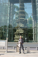 My buddy Steve in front of 10-tiered pagoda which is Korea's National Treasure No. 2